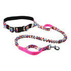 Hands Free Dog Collars And Leashes / Unique Dog Leashes Customized Size supplier