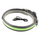 High Visibility Waterproof LED Dog Collar USB Rechargeable Lightweight supplier