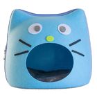 Cat Shape Pet Den Bed Hand Wash Easy Assembly Removable Cover Customized Size supplier