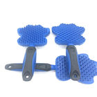 Blue Color Pet Hair Brush Weight 167g Special Shape TPR / PP Material supplier