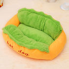 Various Size Pet Bed Warm Soft Fiber Dog Lounger Bed Available In All Seasons supplier