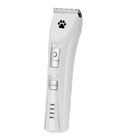 White Color Pet Grooming Hair Clippers , Electric Pet Hair Trimmer Two Speed Design supplier