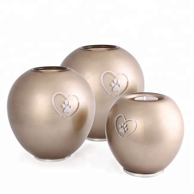 Paw Print Personalized Dog Urns , Pet Ashes Urn Easy Maintain Anti - Skid supplier