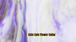 Cute Flower Dog Collar Safety Buckle Adjustable