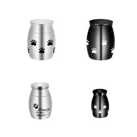 Stainless Steel Pet Urns / Small Pet Urn Customized Logo For Animal Ashes supplier