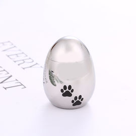 Waterproof Pet Urns Egg Shape Eco - Friendly Silver / Black / Rose Gold Color supplier