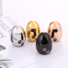 Waterproof Pet Urns Egg Shape Eco - Friendly Silver / Black / Rose Gold Color supplier