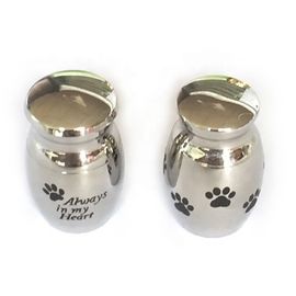 Can Shaped Pet Urns Laser Cutsomized Size Printing Carving Available supplier