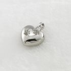 Heart Shape Pet Urns Size 20 * 22mm Stainless Steel Polished Surface For Necklace supplier