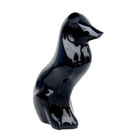 Black Color Cat Shaped Urn , Unique Cat Urns Metal Brass Material American Style supplier