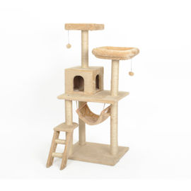 Weight 10kg Cat Climbing Tower Neutral Color Tone Multi-Platform 50kg Load Capacity supplier