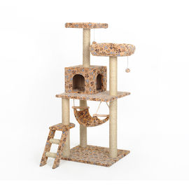 Weight 10kg Cat Climbing Tower Neutral Color Tone Multi-Platform 50kg Load Capacity supplier