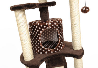 Weight 15kg Large Cat Scratching Post , Tall Cat Tree Nest Inside Diameter 23cm supplier