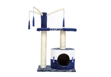 Comfortable Fabric Cat Climbing Frame Coral Fleece Material Good Breathability supplier