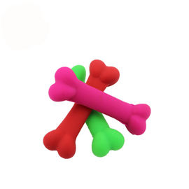 Bone Shape Pet Play Toys Non - Toxic Silicone Material For Dog Dental Health supplier