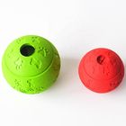Dog Ball Pet Play Toys Natural Rubber Material Sphere Dia 10 / 7.6cm supplier