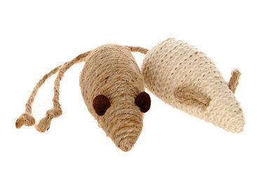 Customized Size Interactive Mouse Cat Toy Sisal Material Washable Durable supplier