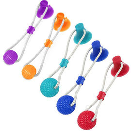 Weight 240g Self Play Dog Toys Colorful Rubber Material For Cleaning Tooth supplier