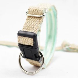 Nature Hemp Collar And Leash Set , Dog Collar Leash Combo 100% Cotton Material supplier