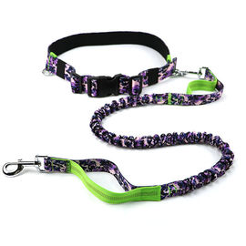 Hands Free Dog Collars And Leashes / Unique Dog Leashes Customized Size supplier