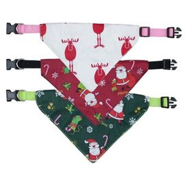 Weight 80g Dog Bandana Collar , Christmas Dog Collar Unique Adorable Design supplier