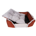 Multiple Color Pet Den Bed Cozy Plush Interior Anti - Static Cotton Material supplier