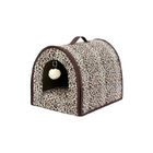 Soft Plush Folded Modern Dog Bed , Cute Dog Beds With Toy Ball / Door Ring supplier