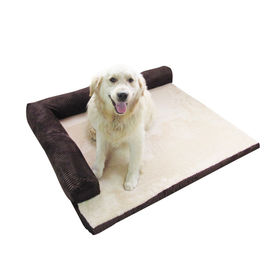 Anti - Slip Extra Large Dog Beds High Density Sponge / Corduroy Plush Material supplier