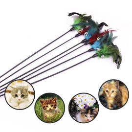 Customized Professional Pet Supplies , Funny Feather Stickers Cat Feather Teaser supplier