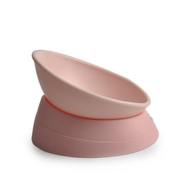 Simple Design Pet Food Feeder Pink Color Capacity 250ml Comfortable With Stand supplier