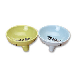 Ceramics Pet Food Feeder Rounded Shape For Gift / Home Decor / Souvenir supplier