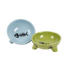 Ceramics Pet Food Feeder Rounded Shape For Gift / Home Decor / Souvenir supplier
