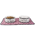 Height 5.5cm Round Ceramic Pet Feeder , Ceramic Feeding Bowls 16cm Diameter supplier