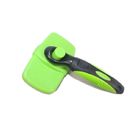 Waterproof Pet Hair Brush Green Color Weight 64g Rubber / Stainless Steel Material supplier