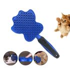 Blue Color Pet Hair Brush Weight 167g Special Shape TPR / PP Material supplier