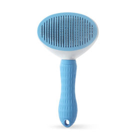 Thick Tips Pet Hair Brush Soft Comfortable With Non - Slip Silicone Handle supplier