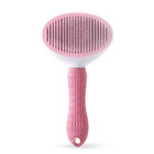 Thick Tips Pet Hair Brush Soft Comfortable With Non - Slip Silicone Handle supplier