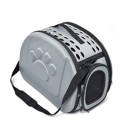 Breathable Pet Carrier Handbag Ventilated With Safety Buckle Zippers / Strap supplier