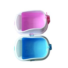 Plastic Modern Kitty Litter Box , Fashionable Enclosed Cat Litter Box supplier