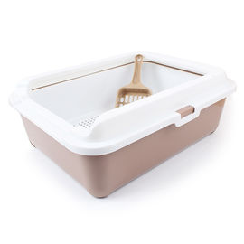 Semi Closed Cat Litter Box , Cat Litter Toilet Anti Splash Pet Toilet Cat Bedpans Reusable supplier