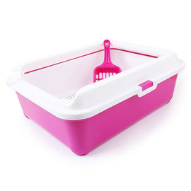 Semi Closed Cat Litter Box , Cat Litter Toilet Anti Splash Pet Toilet Cat Bedpans Reusable supplier