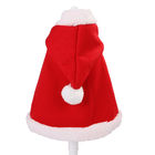 Christmas Style Luxury Cat Clothes Red Cloak Weight 0.15kg For Gift / Souvenir supplier