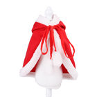 Christmas Style Luxury Cat Clothes Red Cloak Weight 0.15kg For Gift / Souvenir supplier