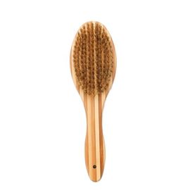 Vent Design Pet Grooming Comb , Dog Shedding Brush Solid Wood Handle supplier