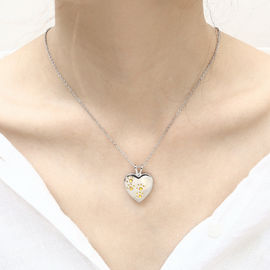 Stainless Steel Pet Urns Necklace Waterproof Heart Shape Weight 15.72g supplier