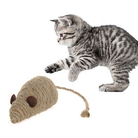 Customized Size Interactive Mouse Cat Toy Sisal Material Washable Durable supplier