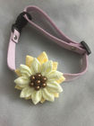 Exquisite Custom Pet Collars Flower Design Size S-XL OEM / ODM Available supplier