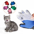 Colourful Cat / Dog Grooming Gloves Hair Deshedding Brush For Bath Clean supplier