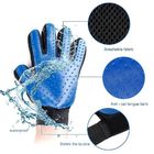 Colourful Cat / Dog Grooming Gloves Hair Deshedding Brush For Bath Clean supplier