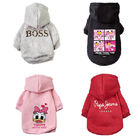 Customized Pet Clothes Cartoon Dog Hoodie / Coat / Jacket With Print Pattern supplier